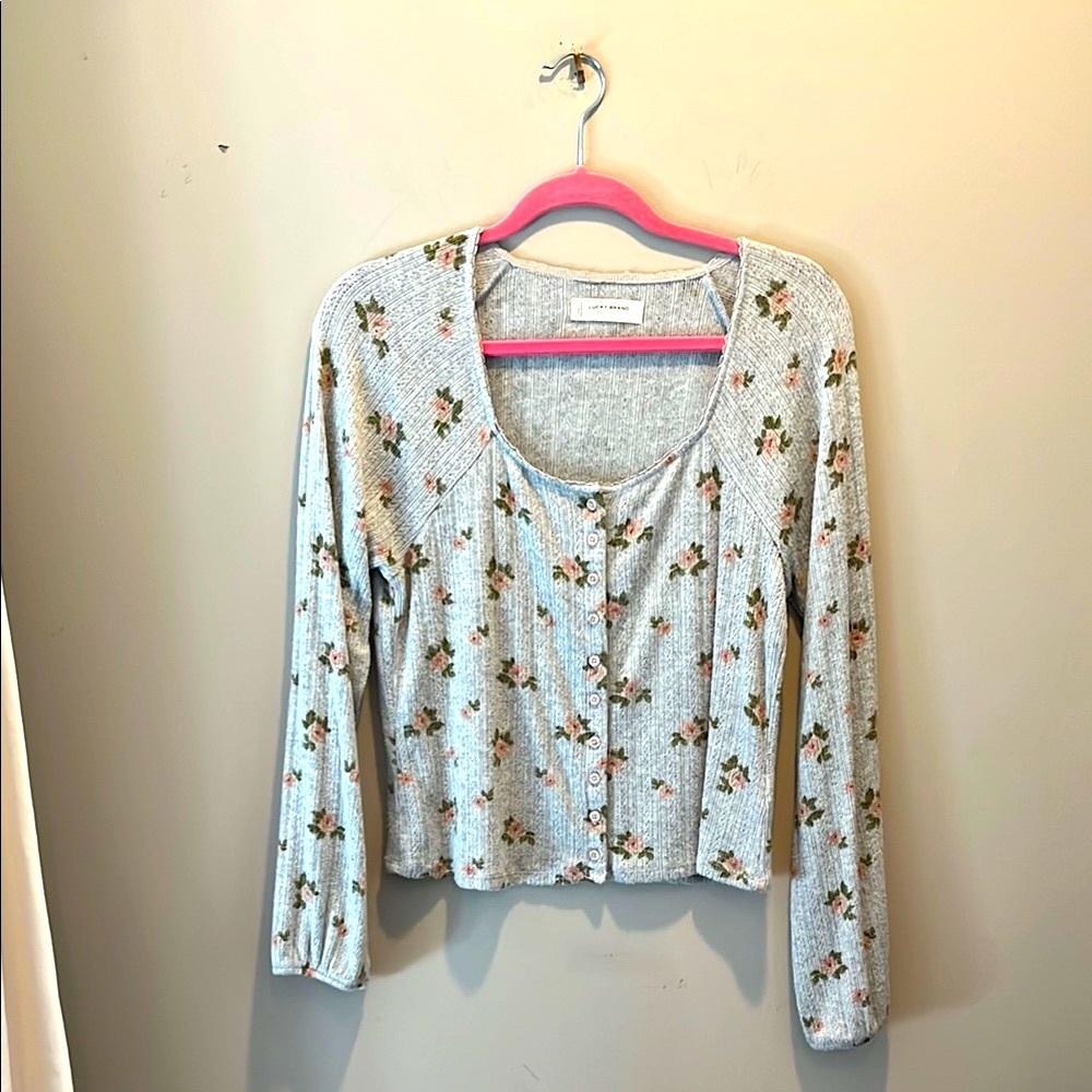 Lucky Brand Floral Soft Button-Up Shirt
